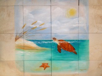 Tile Painted Mural